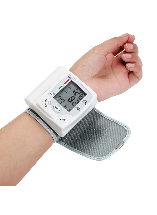 LCD Display Blood Pressure  Monitor Wrist Pulse Meter Automatic Digital Pulsometer Sphygmomanometer Family Diagnostic-tool