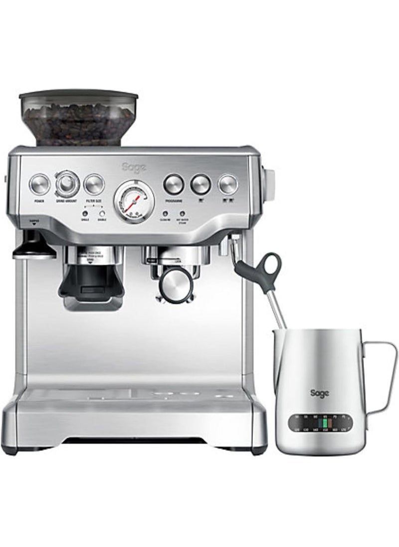 The Barista Express - Bean to Cup Coffee Machine with Grinder and Milk Frother, Brushed Stainless Steel - UAE Version, 2 Year Warranty