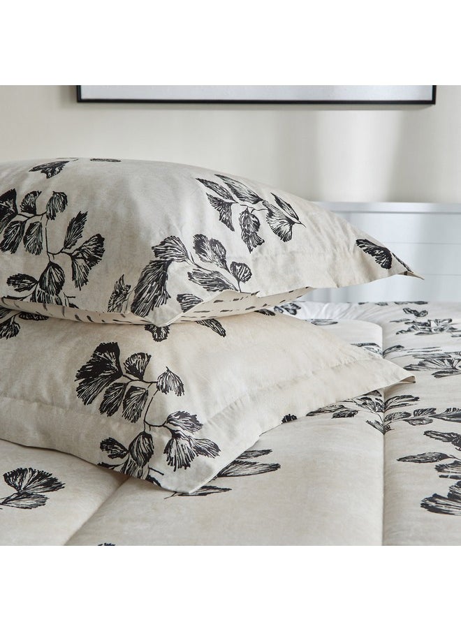 Luxot 3-Piece Monoleaf Printed Cotton Twin Comforter Set 160 x 220 cm