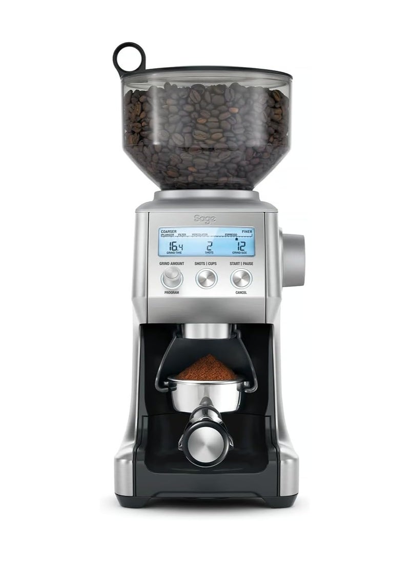 The Smart Grinder Pro - Conical Burr Coffee Grinder - Programmable, Automatic, Brushed Stainless Steel - UAE Version, 2 Year Warranty