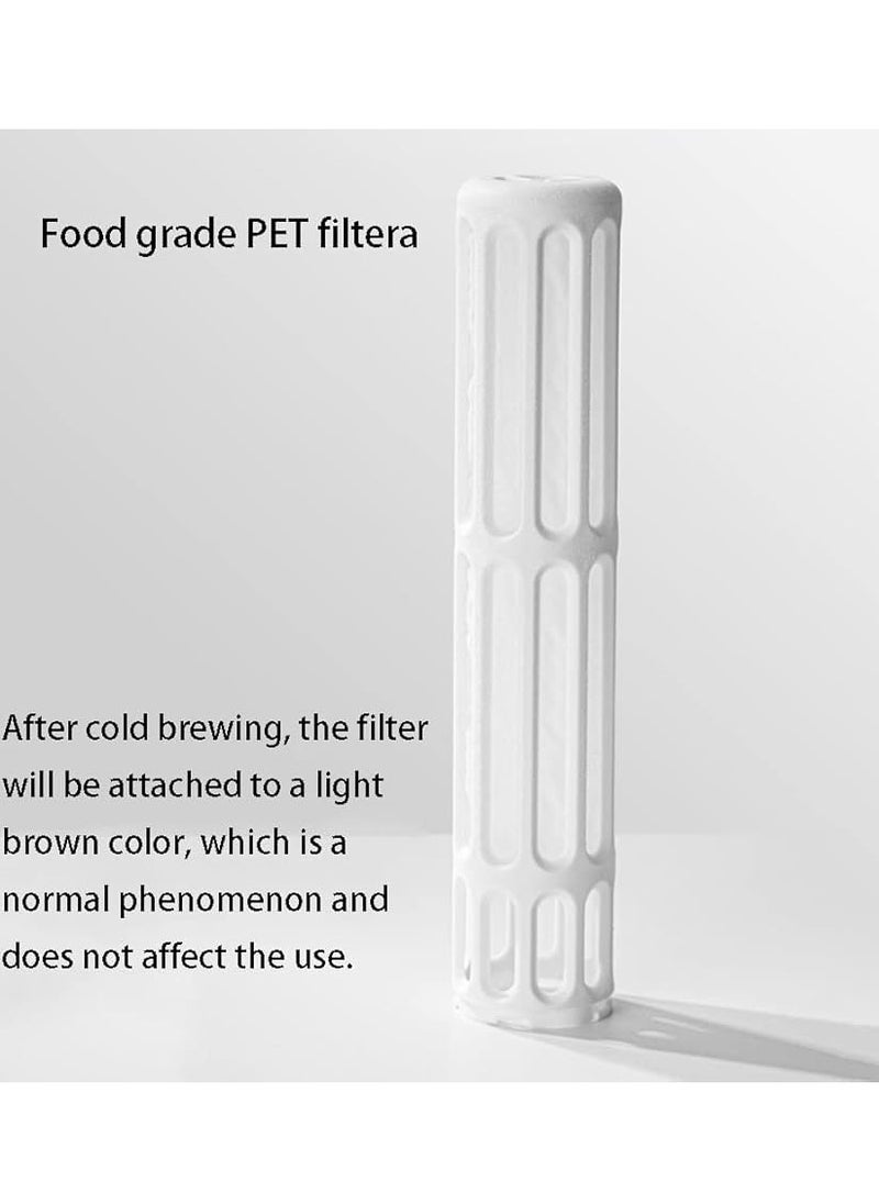 zeroHero Fanjing Cold Brew Coffee Maker Bottle 650ml with Multiple Uses + Brush + Filter - Using Borosilicate Cold and Heat Resistant Glass.