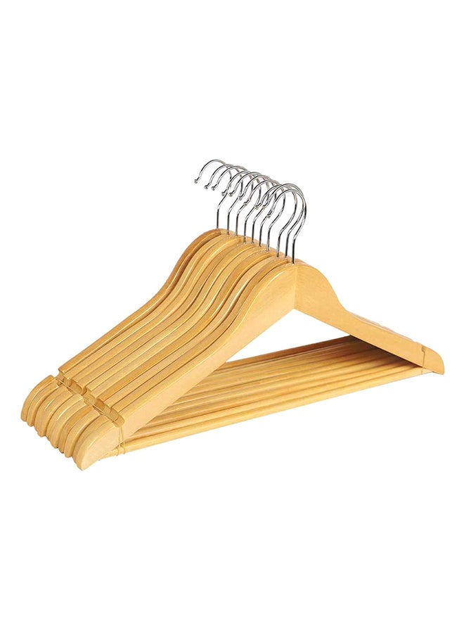 20-Piece Non Slip Cloth Hangers Set Beige 22.5 x 45cm