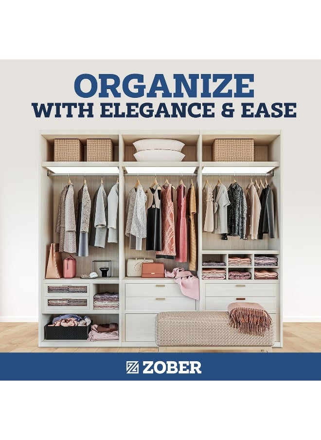 Zober wooden hanger with grip 30 pack