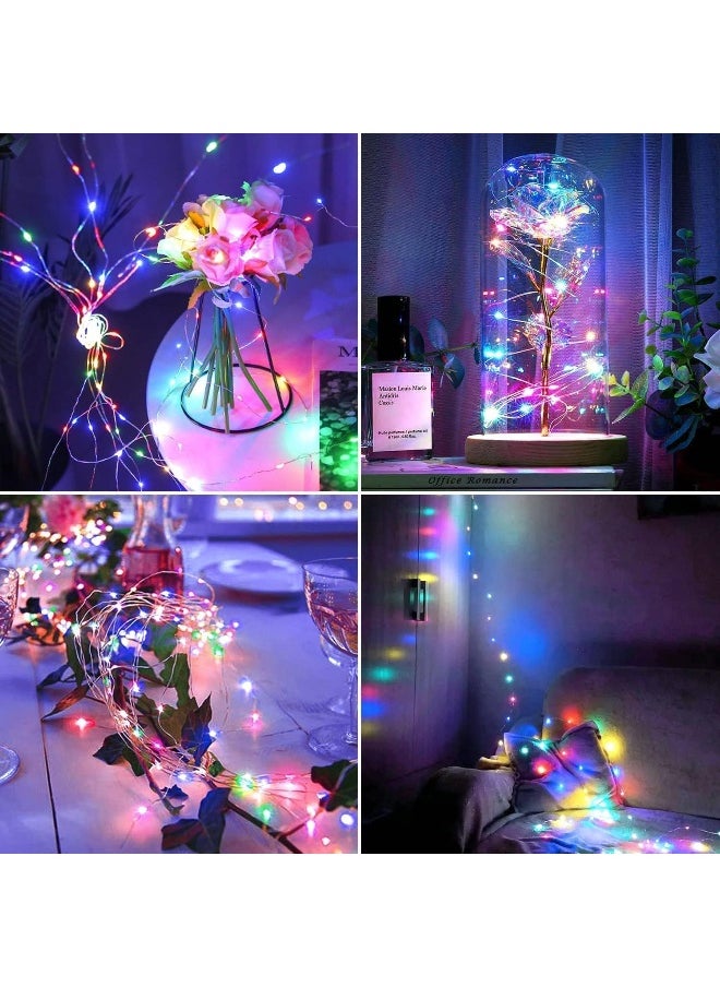 20M 200 LED Battery-Operated Fairy Lights with Remote, Waterproof 8-Modes Firefly Lights for Ramadan, Christmas, Diwali, New Year, and Festive Decorations