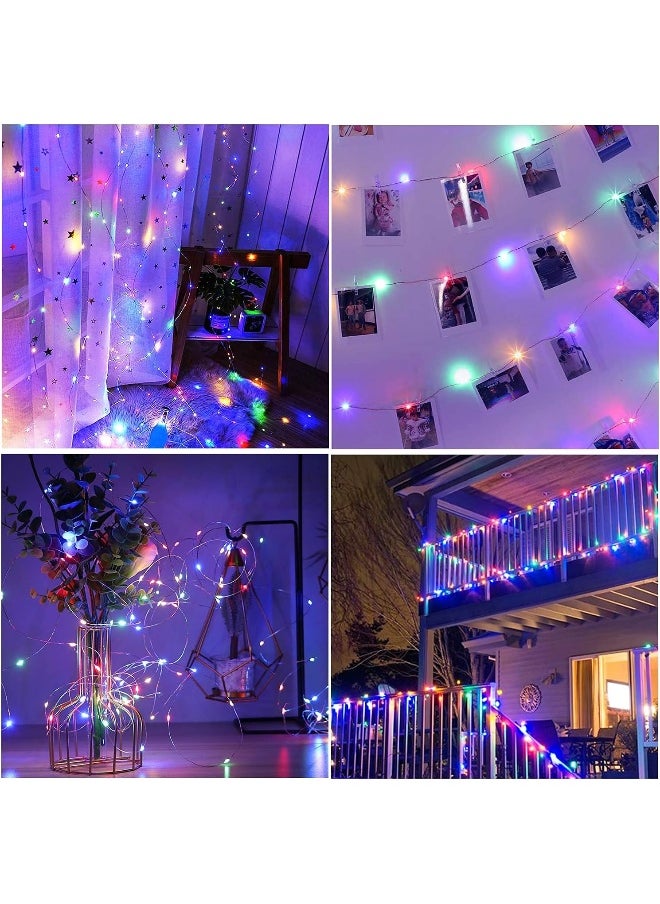 20M 200 LED Battery-Operated Fairy Lights with Remote, Waterproof 8-Modes Firefly Lights for Ramadan, Christmas, Diwali, New Year, and Festive Decorations