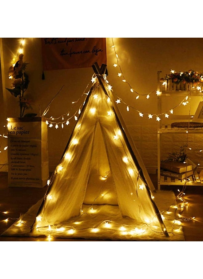 BPAÂ star string lights, 20LEDs/3M LED battery powered fairy lights, 2 lighting modes, decorative for indoor outdoor, bedroom, wedding, party, birthday, Valentine's Day, Christmas, tree decoration