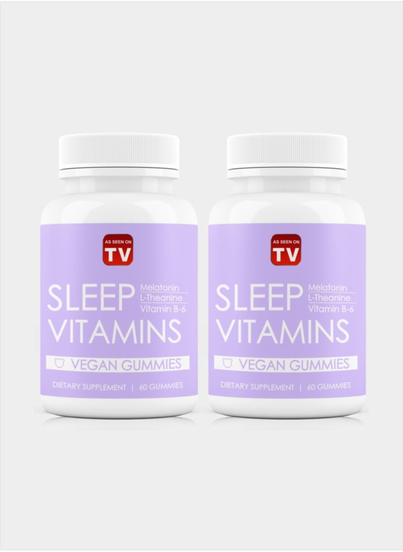 As Seen on Tv  Sleep Vitamins 60 Gummies Pack of 2