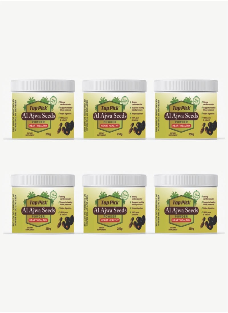 Al Ajwa Seeds Powder 250gram Pack of 6