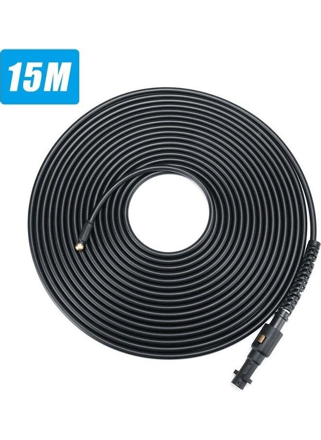 Pressure Washer Sewer Hose Tube Black 15meter