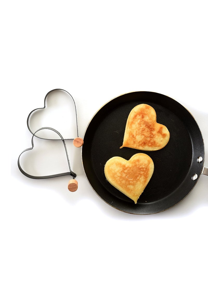 Norpro Nonstick Heart Pancake/Egg Rings, Set of 2