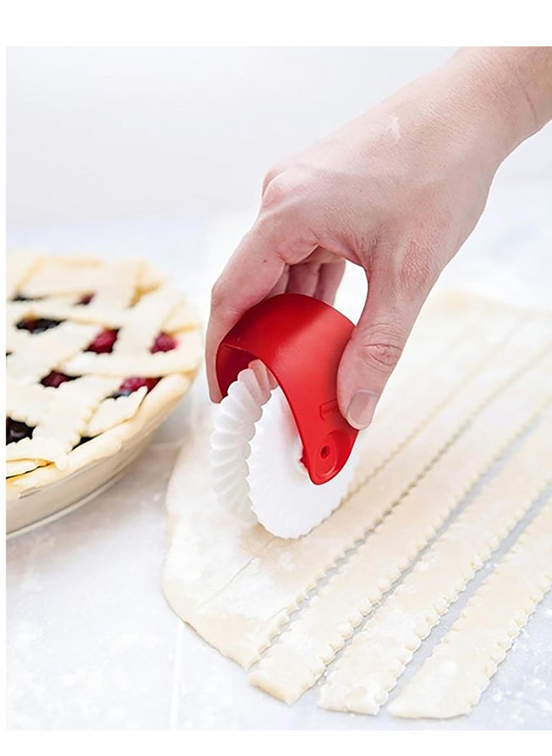 Talisman Designs Pie Crust Decorating Tools | Pastry Wheel Cutter | Set of 1