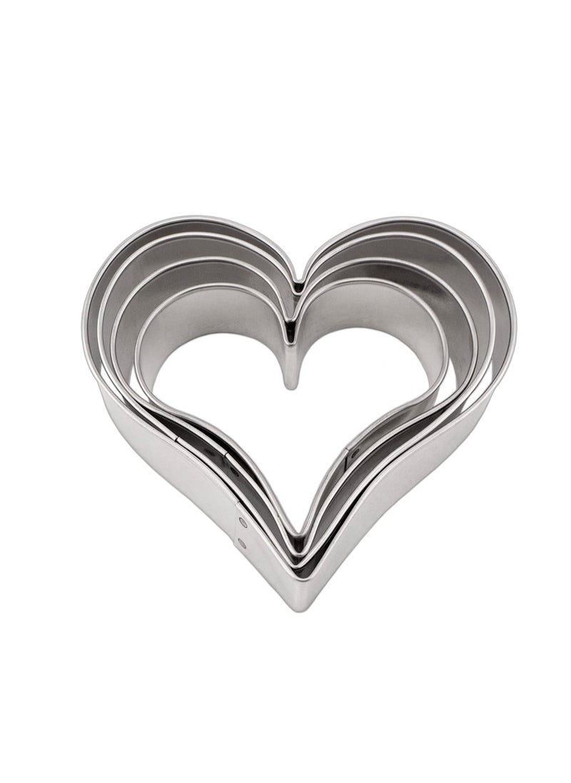 Heart Cookie Cutters 4-Pc Set Made in USA by Ann Clark, 2.75