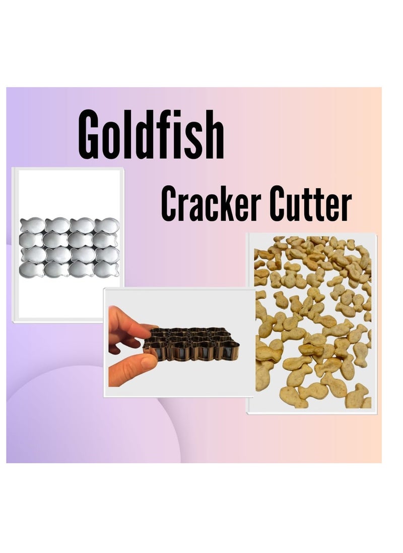 Gold Fish Cutter Goldfish Mini Cracker Cookie Cutter Mold Baked Fish Shaped Maker for Kids Gluten Free DIY