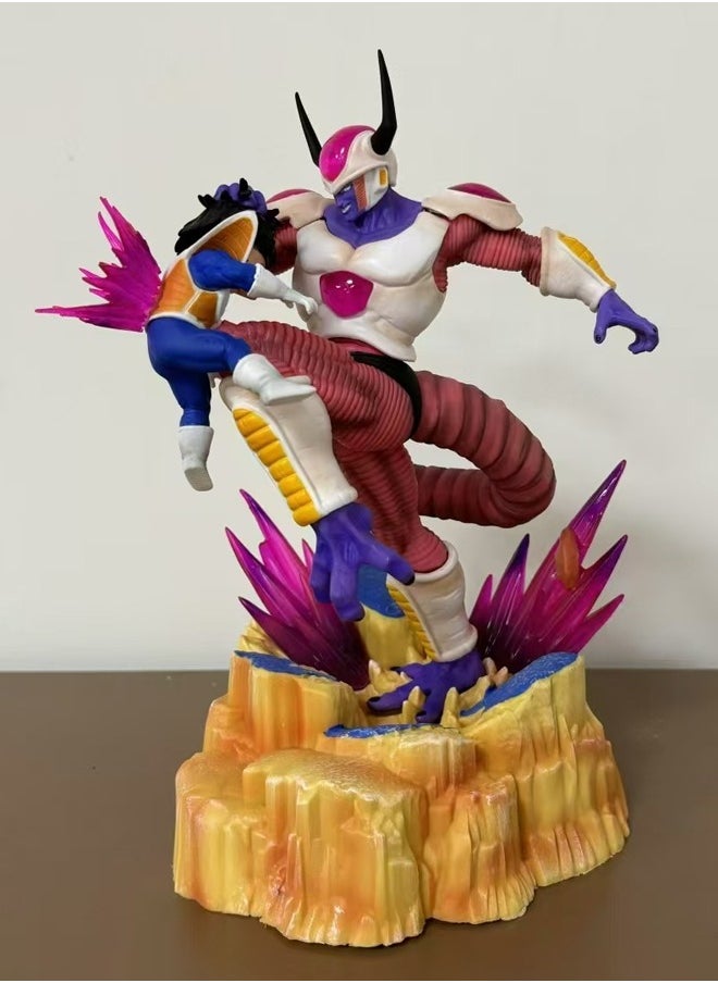 Dragon Ball Frieza VS Gohan Action Figure Decorative Resin Sculpture Home Decor Statue, Art Figurine Home Ornament Decoration for Office, Living Room, Bedroom, Book Shelf, TV Cabinet, Desktop