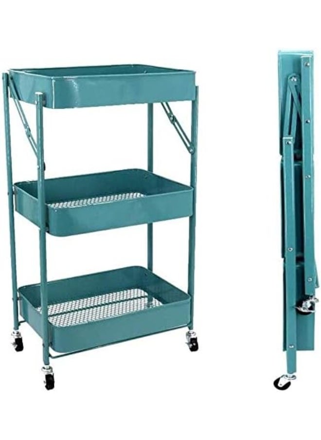 Souqoon Bpa® Household Storage Trolley Bathroom Kitchen Rack Living Room Bedroom With Wheel Multi-Layer Storage Rack Daily Necessities Rack