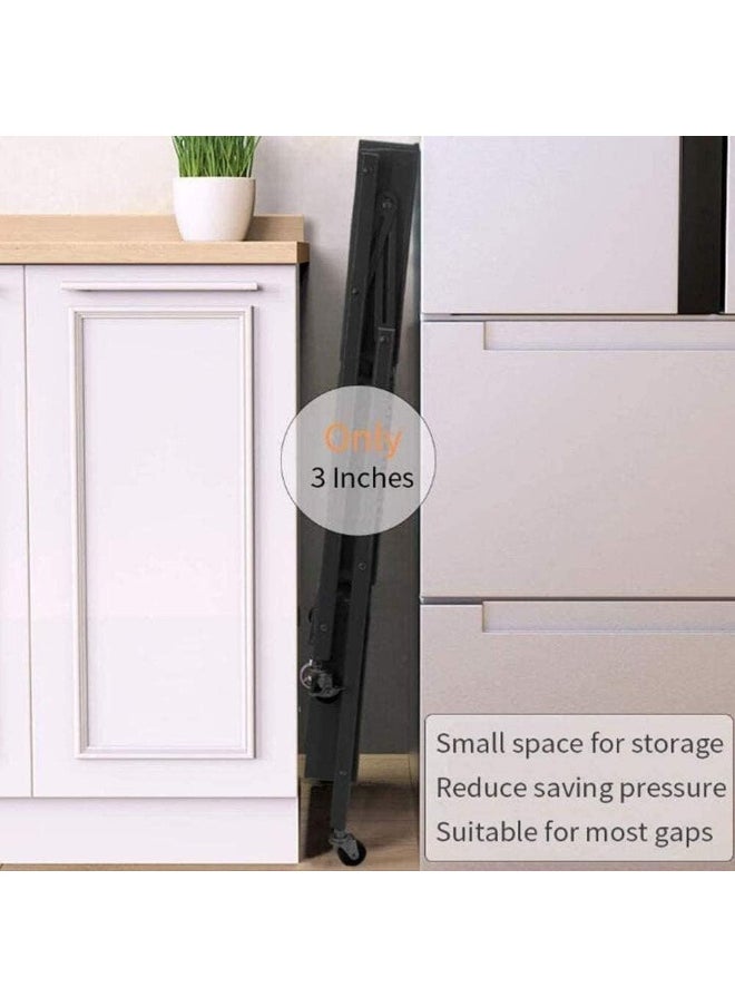 Souqoon Bpa Household Storage Trolley Bathroom Kitchen Rack Living Room Bedroom With Wheel Multi-Layer Storage Rack Daily Necessities Rack