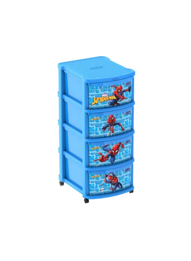 Marvel Spider-Man Multipurpose Storage Cabinet 4 Drawers with Wheels