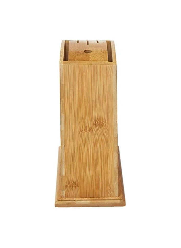 Multifunctional Holes Bamboo Knife Rack Tool Wood Kitchen