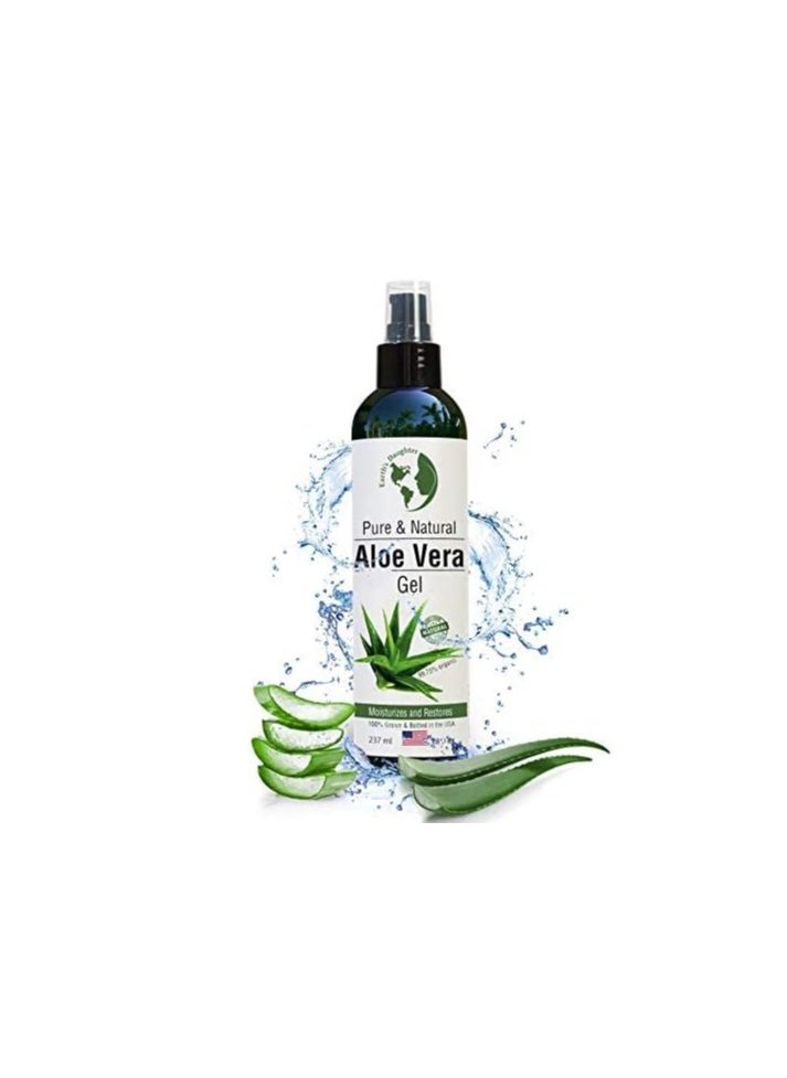 Organic Aloe Vera Gel From Pure and Organic Cold Pressed Aloe Vera,8 fl oz