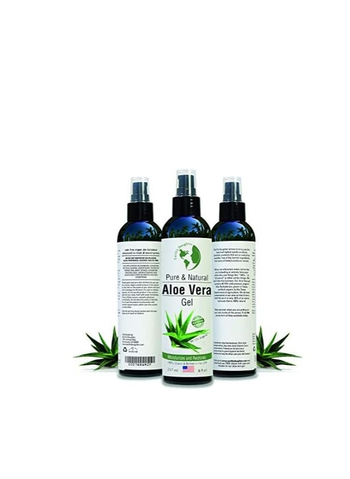 Organic Aloe Vera Gel From Pure and Organic Cold Pressed Aloe Vera,8 fl oz