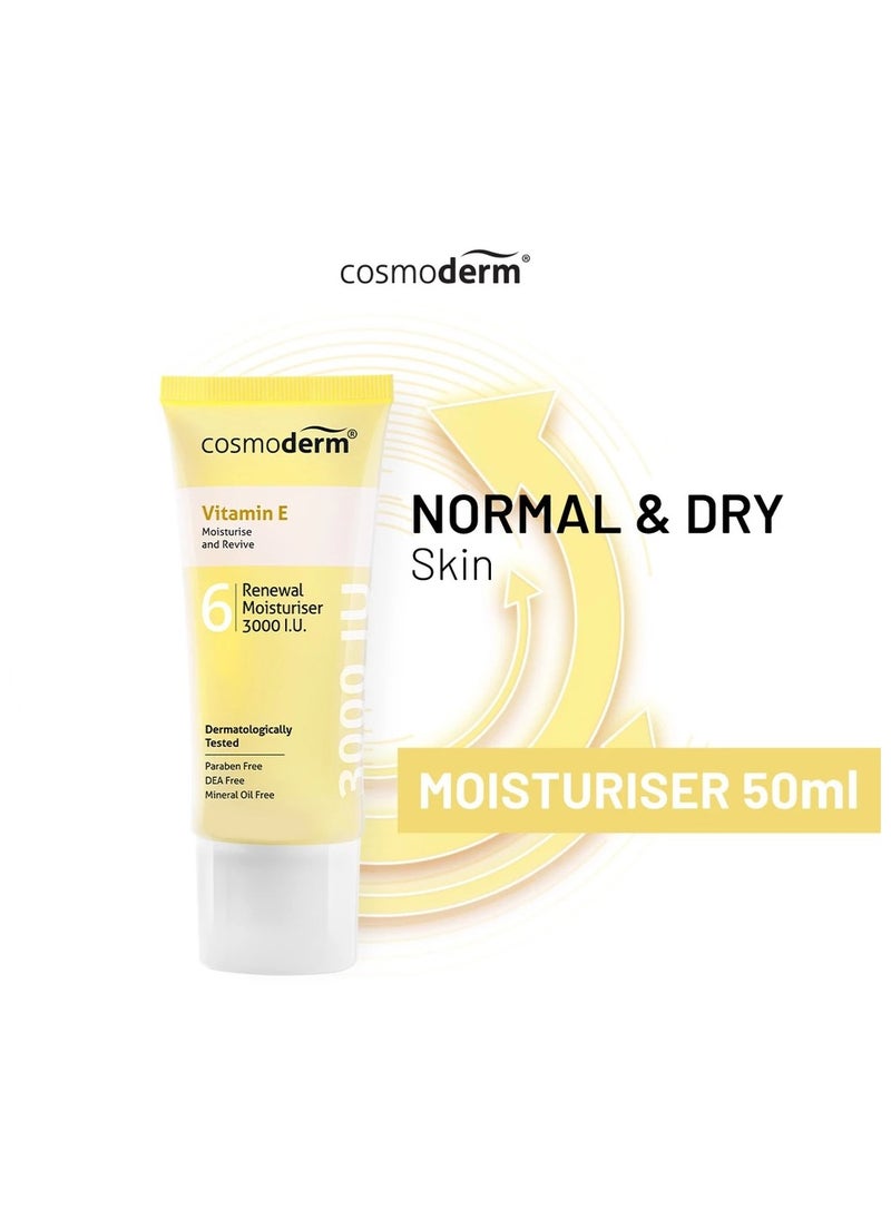 Cosmoderm Vitamin E Renewal Moisturiser 3,000 I.U. 50ml