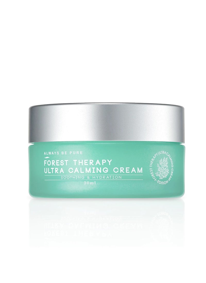 Forest Therapy Ultra Calming Cream - Moisturizer, Soothing Cream for Sensitive Skinㅣ Trouble care, Acne, Acne prone skin, Relief of redness, Hydratingㅣ Korean Skincare (30ml)