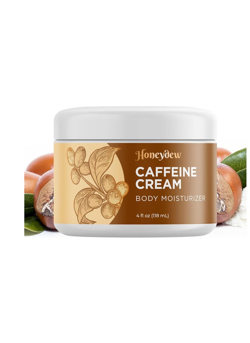 Caffeine Cream Body Moisturizer 4fl oz 118ml