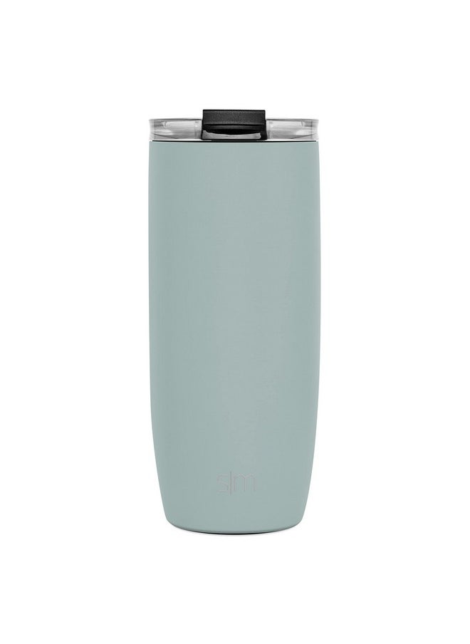 Simple Modern Travel Coffee Mug Tumbler with Flip Lid | Reusable Insulated Stainless Steel Cold Brew Iced Coffee Cup Thermos | Gifts for Women Men Him Her | Voyager Collection | 20oz | Sea Glass Sage