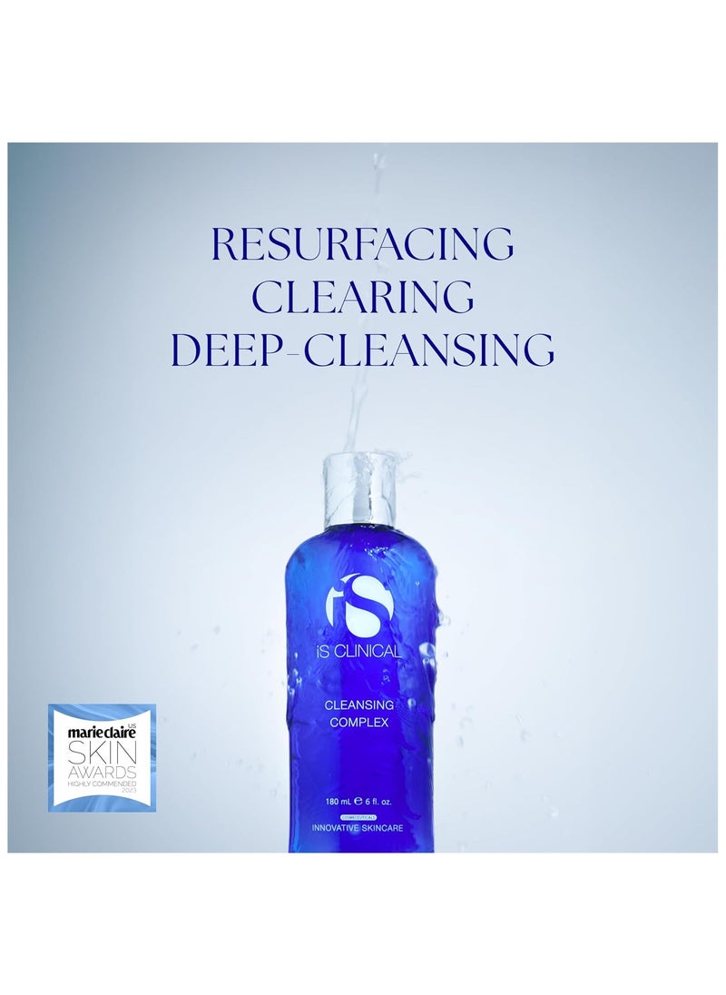 Cleansing Complex, 3 in 1 Gentle deep pore cleanser Face Wash and Makeup remover. Helps acne and blemish-prone skin 180 ml