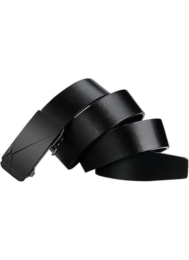 Men's belt men's leather inner wear toothless automatic buckle belt men's versatile