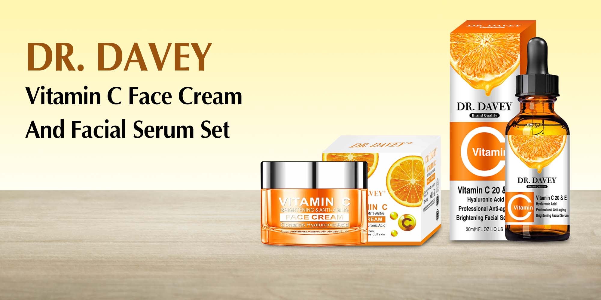 Vitamin C Face Cream And Facial Serum Clear (30 Ml+ 50 G)ml