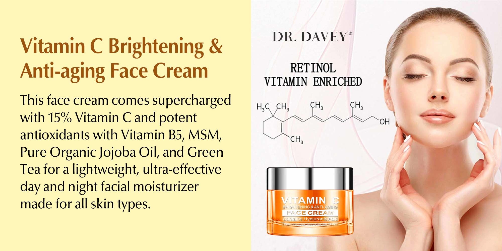 Vitamin C Face Cream And Facial Serum Clear (30 Ml+ 50 G)ml