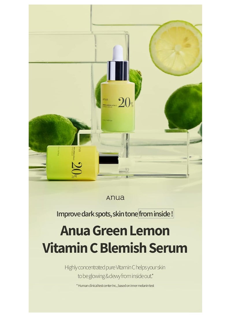 Green Lemon Vitamin C Serum with Vitamin E, Hyaluronic & Ferulic Acid 0.67 / 20g