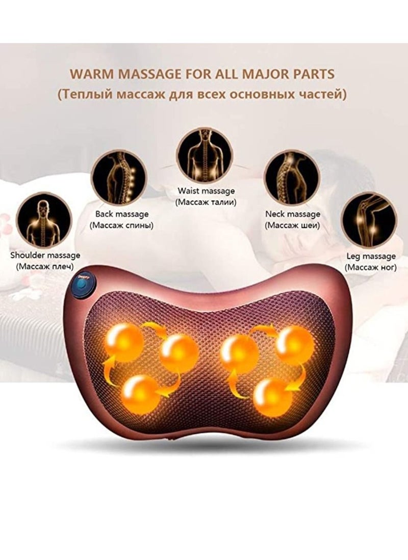 Multifunctional Massager Pillow Massager With 8 Massage Heads Heater Neck Massager Shoulder Massager Body Electric Massager For Home Office Car And Bed Use