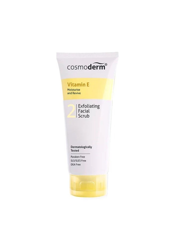 Cosmoderm Vitamin E Exfoliating Facial Scrub 125ml