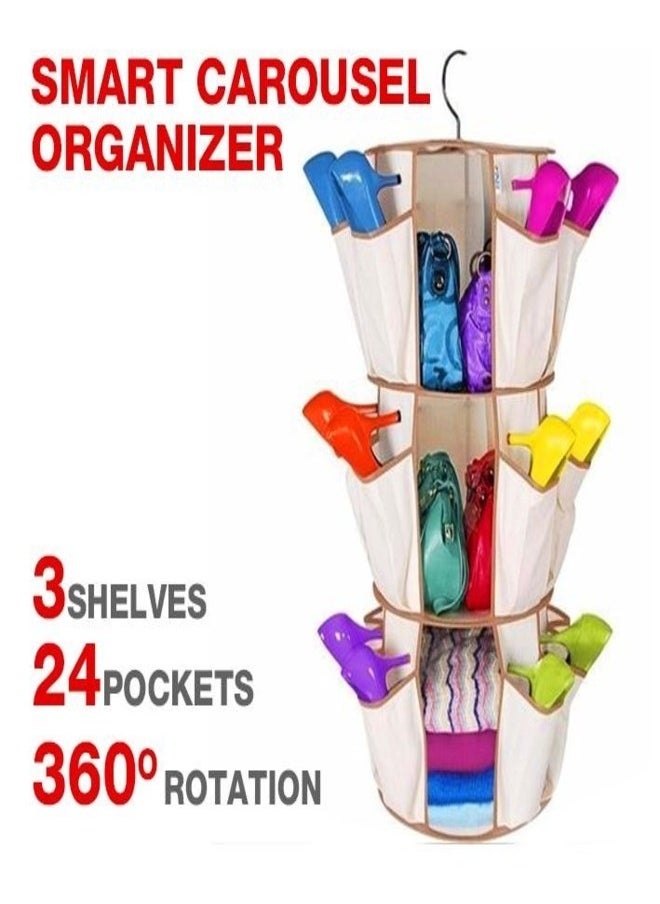 3-Shelf Organizer Smart Carousel