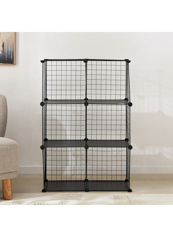 Novel 6-Compartment Wire Storage Cube 107 X 107 X 39 Cm