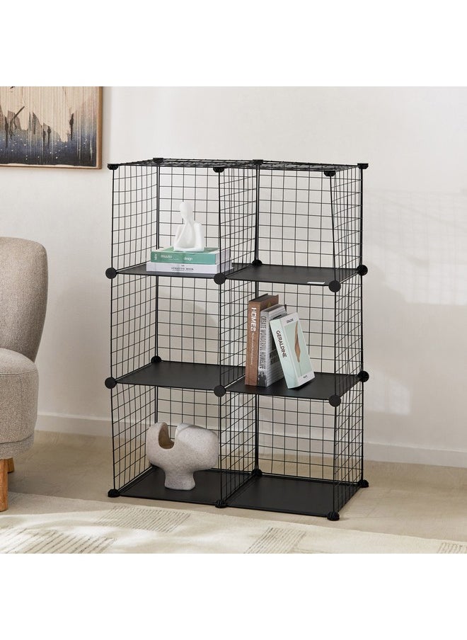 Novel 6-Compartment Wire Storage Cube 107 X 107 X 39 Cm