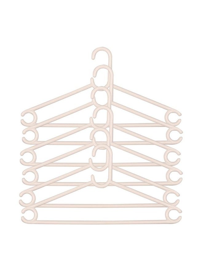 Kuber Industries Supreme Hanger Plastic 12 Pieces Hanger Set for Wardrobe (White), CTKTC6809