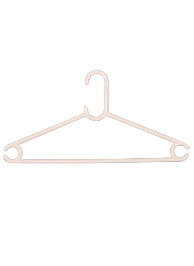 Kuber Industries Supreme Hanger Plastic 12 Pieces Hanger Set for Wardrobe (White), CTKTC6809