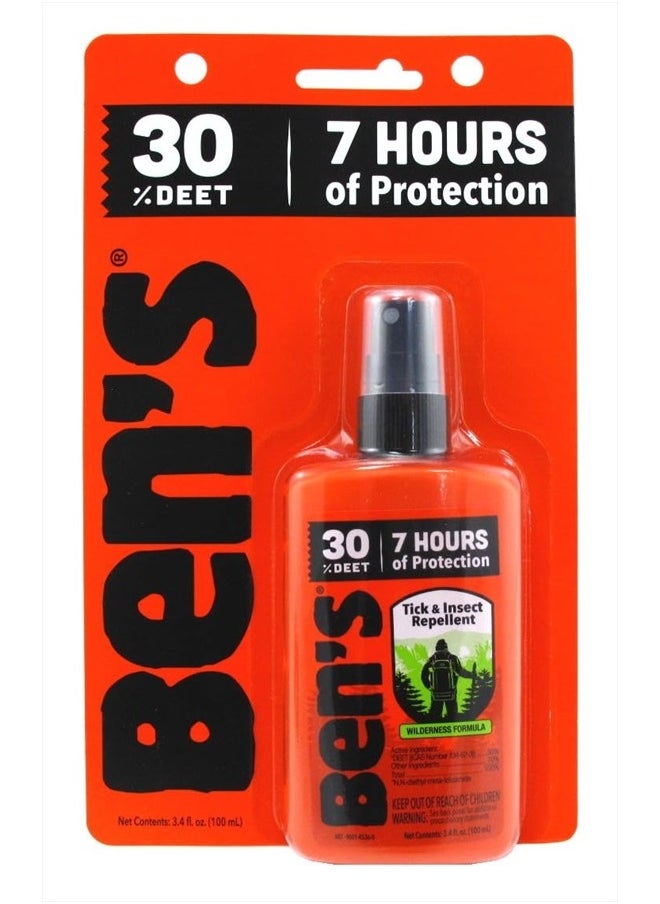 Tick & Insect Repellent 30% Deet, Orange, 3.4 Ounce (2 Pack)