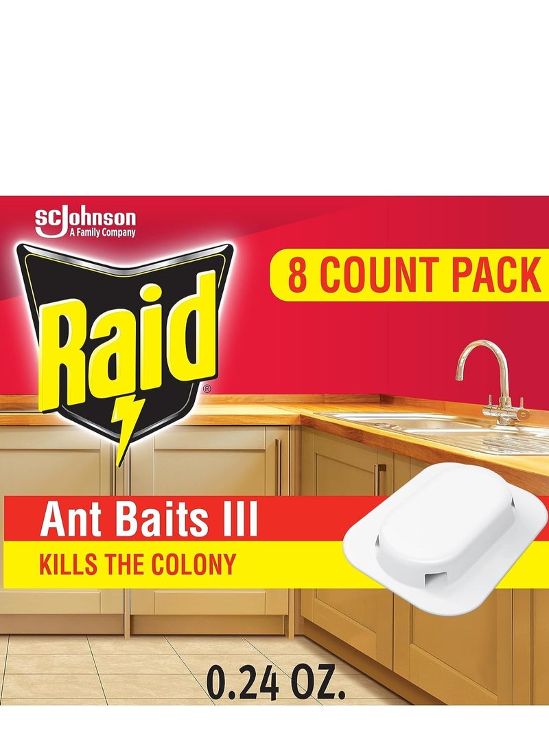 Raid Ant Killer Baits, Child Resistant Bug Killer for Indoor Home Use, 0.24 Oz, 8 Count