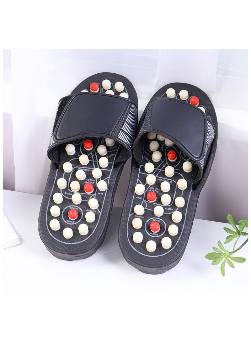 Acupressure Foot Massager Acupoint Stimulation Massage Slippers Shoes Reflexology Sandals for Men Women, Reduce Stress Tension Promote Circulation (42-43)