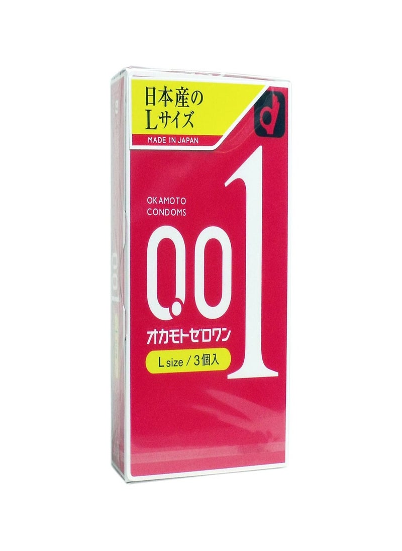 0.01 Ultra-Thin Condoms - Japanese Boutique, 3-Pack for Ultimate Sensitivity