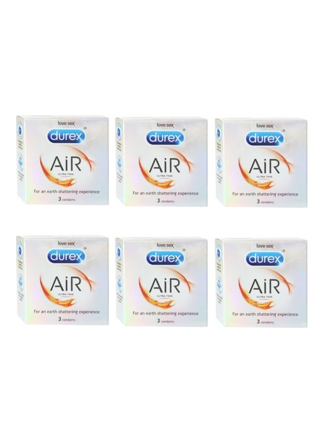 Pack Of 6 Ultra Thin Air Condoms