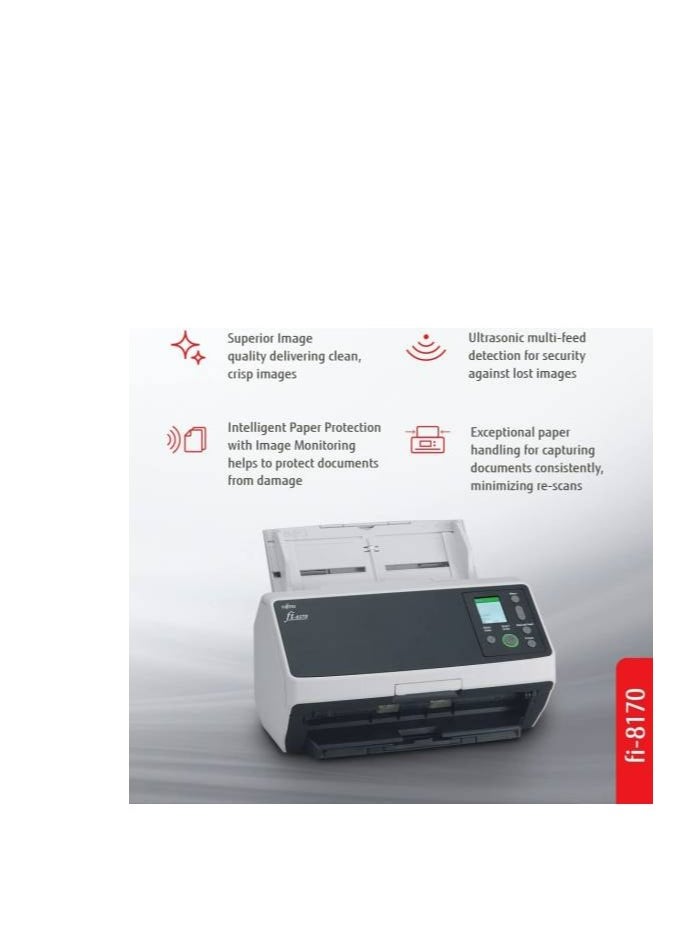 Active RICOH fi-8170 Premium Bundle Professional High Speed Document Scanner