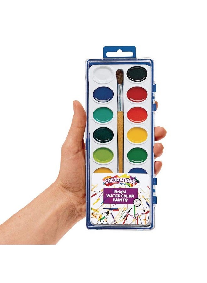 Colorations Washable Watercolors, 16 Colors, Watercolor Paint Palette, Watercolor Paint Set, Washable Watercolor, Washable Watercolors For Kids, Kids Washable Watercolor Paint, Non Toxic Kids Paint