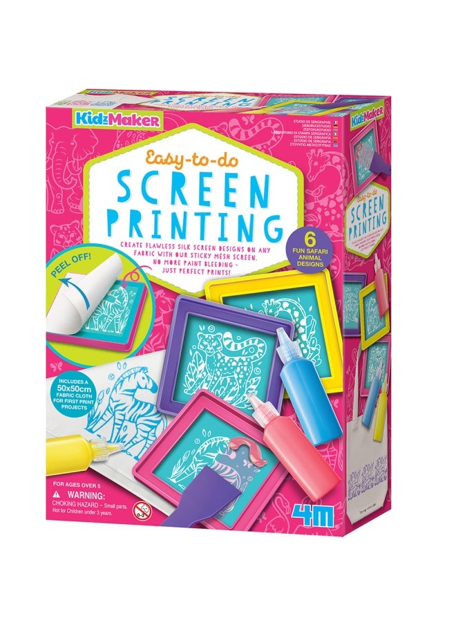 4M KidzMaker Easy To Do Screen Printing Kit