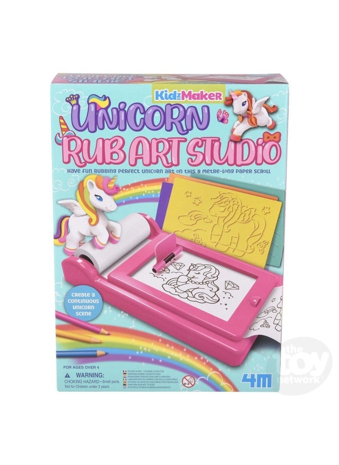 4M KidzMaker Unicorn Rub Art Studio Art Kit