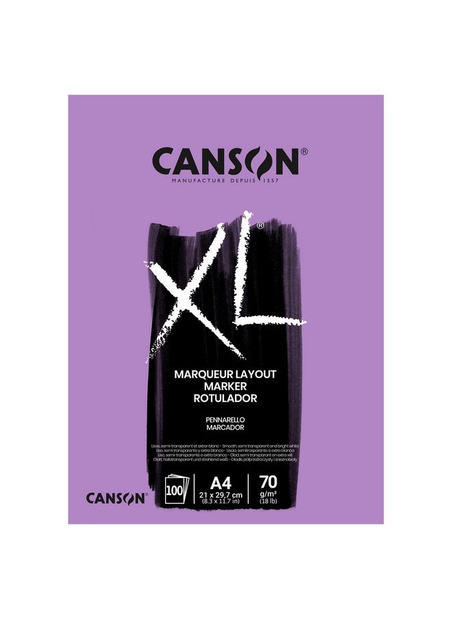 Canson 297236 XL Marker Drawing Pad DIN A4 70 g/m² 100 Sheets White